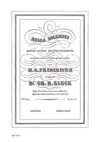 Rinck, J C H: Missa Solemnis