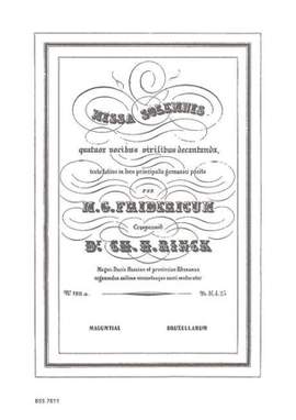 Rinck, J C H: Missa Solemnis