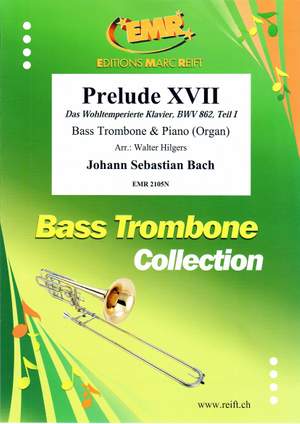 Bach, Johann Sebastian: Prelude No 17 in Bb maj from "The  Well-Tempered Clavier" Book 1