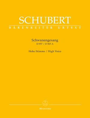 Schubert, F: Schwanengesang