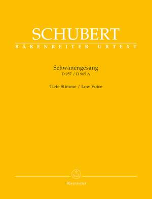 Schubert, F: Schwanengesang