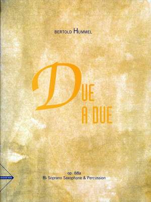 Hummel, B: Due a due op. 88a