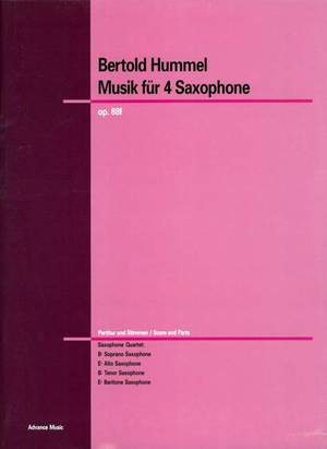 Hummel, B: Musik für Saxophone op. 88f