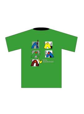 T-Shirt "Woodwinds" (L), grün