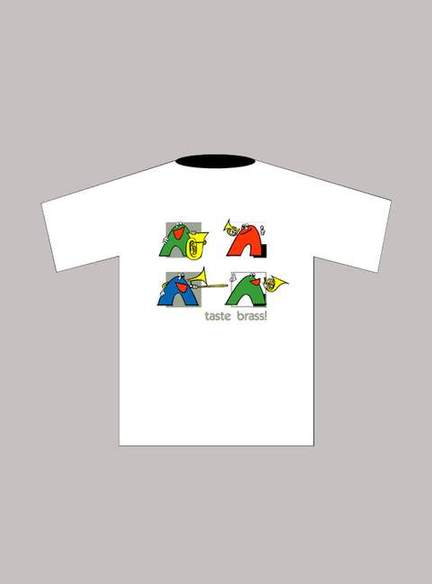 T-Shirt "Brass" (L), white