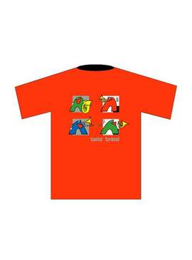 T-Shirt "Brass" (M), rot