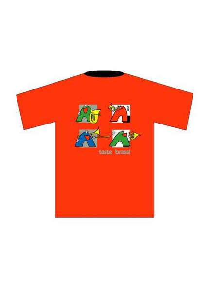 T-Shirt "Brass" (L), rot