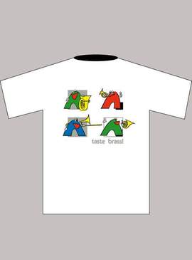 Children's T-shirt "Brass" (L), white