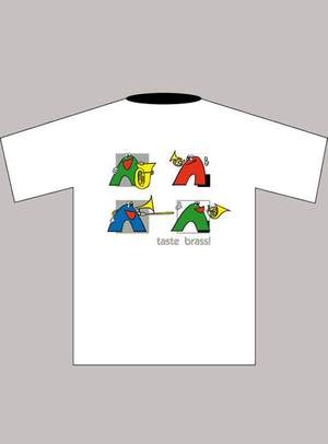 Children's T-shirt "Brass" (L), white