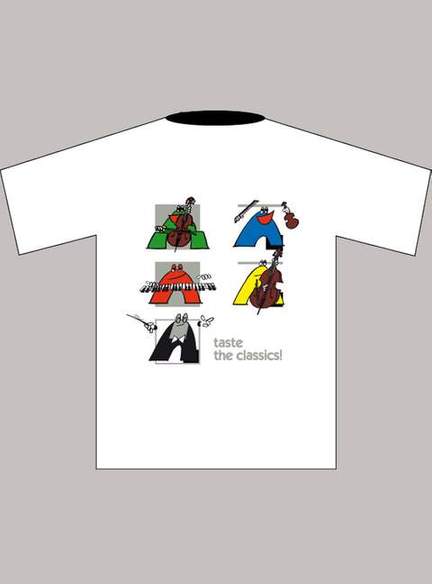 Children's T-shirt "Classics" (L), white