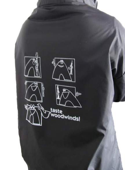Raincoat "Woodwinds" (M), black