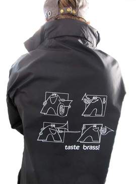 Raincoat "Brass" (M), black