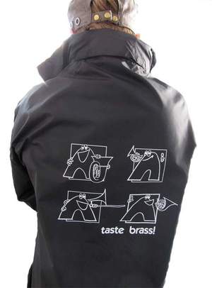 Raincoat "Brass" (L), black