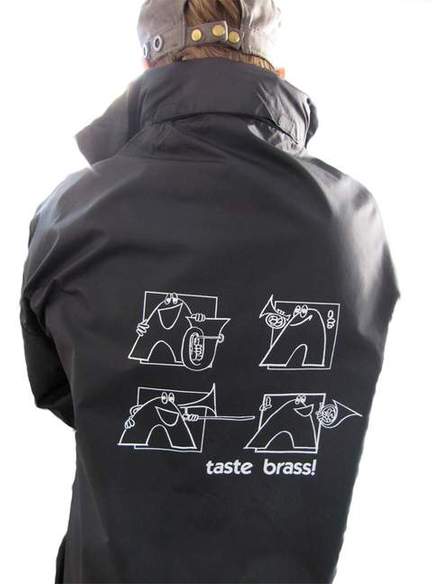 Raincoat "Brass" (L), black
