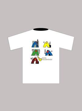 T-Shirt "Woodwinds" (M), weiß