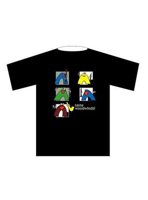 T-Shirt "Woodwinds" (XXL), black