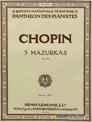 Chopin: 3 Mazurkas Op.63 (piano)