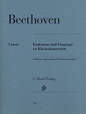 Beethoven, L v: Cadenzas and Lead-ins for Piano Concertos