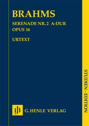 Brahms, J: Serenade no. 2 op. 16