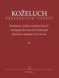 Kozeluch, Leopold: Complete Sonatas for Keyboard, Volume 4