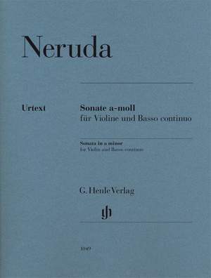 Neruda, J B G: Sonate a-Moll für Violine und Basso continuo A minor
