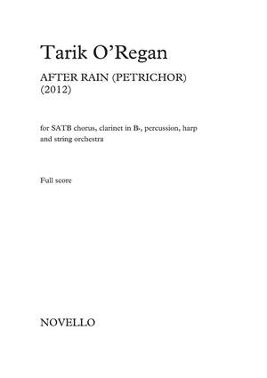 Tarik O'Regan: After Rain (Petrichor) - Full Score