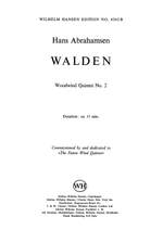Hans Abrahamsen: Walden - Wind Quintet No 2 Product Image