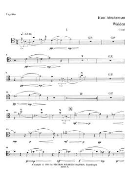 Hans Abrahamsen: Walden - Wind Quintet No 2