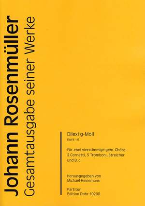 Rosenmueller, J: Dilexi G minor RWV.E117