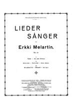 Erkki Melartin: Lieder, Opus 77, No. 1-3 Product Image