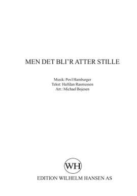 Michael Boejsen: Men Det Bli'R Atter Stille