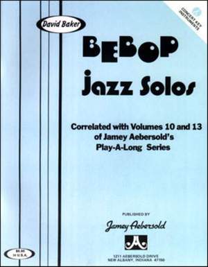 Baker, David: Bebop Jazz Solos (C Instruments)