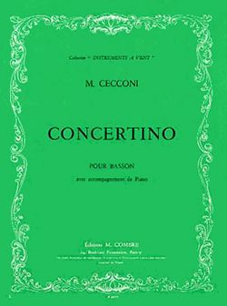 Cecconi-Botella: Concertino (bassoon and piano)