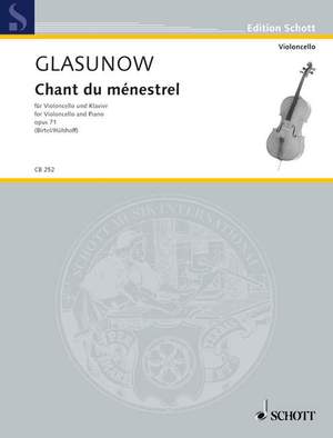 Glazunov, A: Chant du ménestrel op. 71
