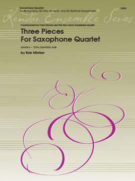 Mintzer, B: Three Pieces For Saxophone Quartet