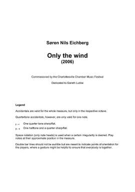 Søren Nils Eichberg: Only The Wind