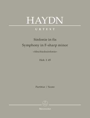 Haydn: Symphony in F-sharp minor Hob. I:45 "Farewell Symphony"