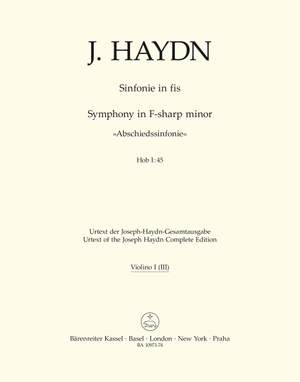 Haydn: Symphony in F-sharp minor Hob. I:45 "Farewell Symphony"