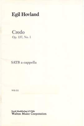 Egil Hovland: Credo