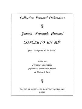 Johann Nepomuk Hummel: Concerto En Mib