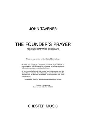John Tavener: The Founder's Prayer
