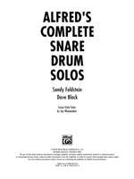 Dave Black/Jay Wanamaker/Sandy Feldstein: Alfred's Complete Snare Drum Solos Product Image