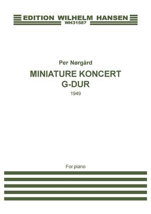 Per Nørgård: Miniature Koncert G-Dur