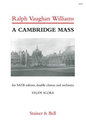 Vaughan Williams:  A Cambridge Mass (Study Score)