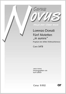 Donati: Five motets SATB "in aurora"