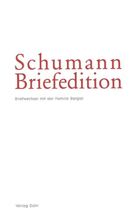 Schumann Briefedition