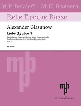 Glazunov, A: Liebe op. 94