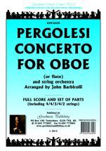 Pergolesi: Concerto For Oboe (transcribed by John Barbirolli)