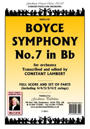 William Boyce: Symphony No.7 in Bb