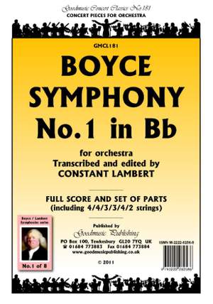William Boyce: Symphony No.1 in Bb
